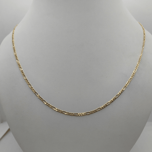 Collana oro 18k catena Groumette alternata unisex 3.70 gr | Gioielli Tosti
