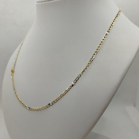 Collana oro 18k catena maglia intrecciata 50 cm 3.0 gr | Gioiellitosti.it