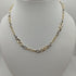 Collana oro 18k Girocollo bicolore maglia ovale 45 cm 7.20 gr | Gioiellitosti.it