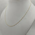 Collana oro 18k Girocollo finitura diamantata 44 cm 2.20 gr | Gioiellitosti.it