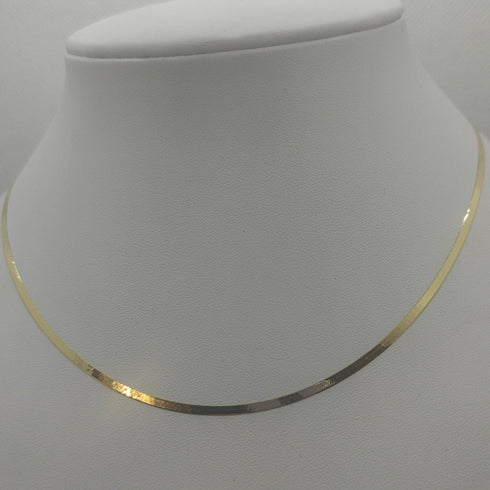 Collana oro 18k Girocollo maglia piatta Snake | Gioiellitosti.it