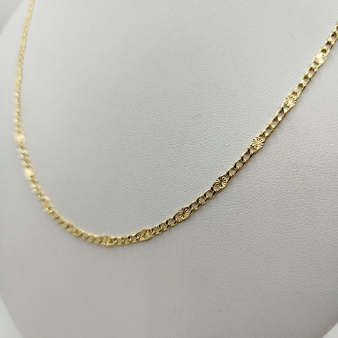 Collana oro 18K maglia piatta 50 cm 3.50 gr | Gioiellitosti.it