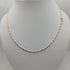 Collana oro 18k Unisex maglia tubolare bicolore 48 cm 8.90 gr | Gioiellitosti.it
