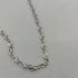 Collana oro bianco 18k catena intrecciata 50 cm 4,40 gr | Gioiellitosti.it