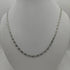 Collana oro bianco 18k catena intrecciata 50 cm 4,40 gr | Gioiellitosti.it
