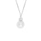 Collana punto luce oro bianco 18k Perla Naturale Diamanti | Gioiellitosti.it