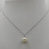 Collana punto luce oro bianco 18k Perla Naturale Diamanti | Gioiellitosti.it