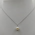 Collana punto luce oro bianco 18k Perla Naturale Diamanti | Gioiellitosti.it