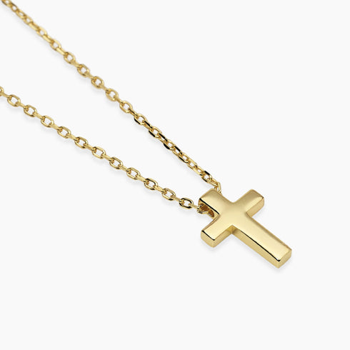 Collana Uomo Mabina 553874 Argento 925 Oro 18K Croce | Gioielli Tosti