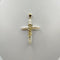Croce Ciondolo con Perla Barocca e Oro 18k 5.50 gr | Gioiellitosti.it