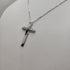Croce di diamanti e collana in oro 18k | Gioiellitosti.it