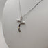 Croce in diamanti stilizzata e collana oro 18k | Gioiellitosti.it