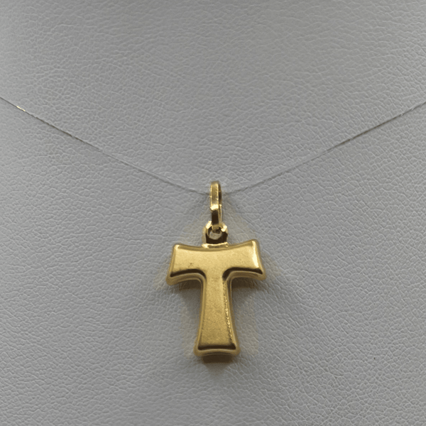 Croce Tao oro 18k finitura satinata 1.50 gr | Gioielli Tosti