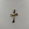 Crocifisso Ciondolo oro bianco e giallo 18K 5.0 gr | Gioiellitosti.it
