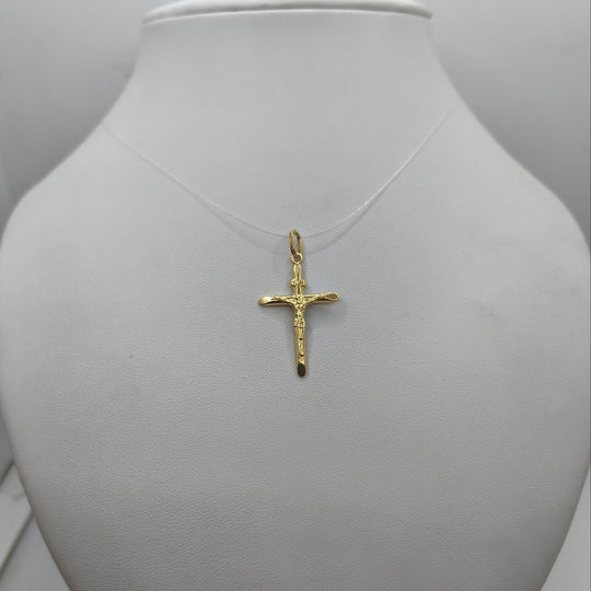 Crocifisso in oro 18 kt 1.0 gr forma a rilievo | Gioielli Tosti — Product detail view