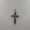 Crocifisso in oro 18 kt giallo e bianco 3.20 gr | Gioiellitosti.it