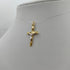 Crocifisso oro 18 kt Bicolore Cristo in rilievo 1.25 gr | Gioielli Tosti