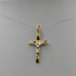 Crocifisso oro 18 kt Bicolore Cristo in rilievo 1.25 gr | Gioielli Tosti