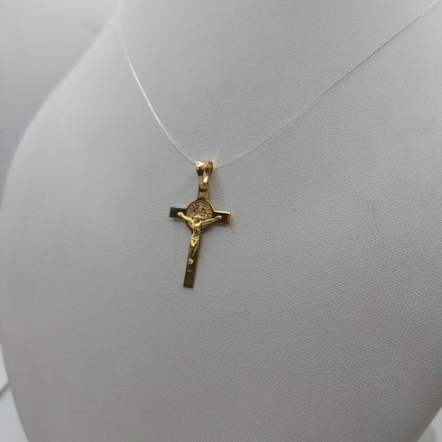 Crocifisso oro 18 kt con lavorazione in rilievo 1.45 gr | Gioielli Tosti