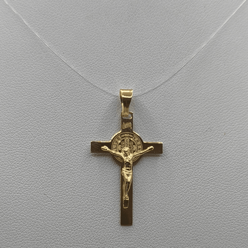 Crocifisso oro 18 kt con lavorazione in rilievo 1.45 gr | Gioielli Tosti