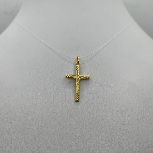 Crocifisso oro 18 kt Giallo in rilievo 1.30 gr | Gioielli Tosti
