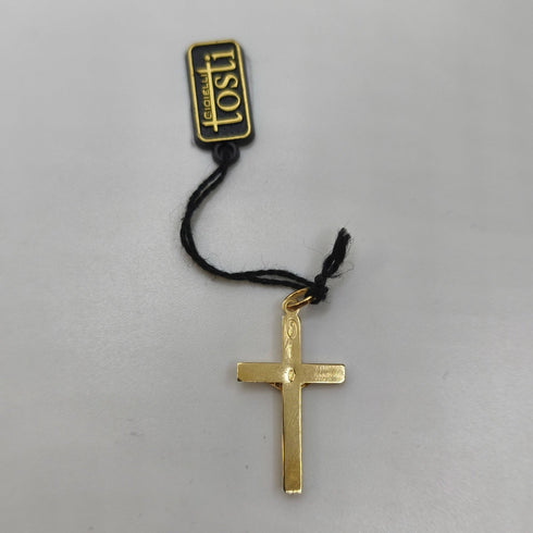 Crocifisso oro 18 kt Giallo in rilievo 1.30 gr | Gioielli Tosti
