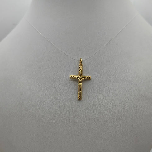 Crocifisso oro 18 kt Giallo in rilievo 1.30 gr | Gioielli Tosti