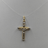 Crocifisso oro 18k bianco e giallo 1.40 gr | Gioielli Tosti