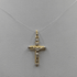 Crocifisso oro 18k bianco e giallo 1.40 gr | Gioielli Tosti