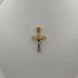 Crocifisso oro 18k Giallo e Bianco 2.70 gr | Gioiellitosti.it