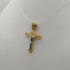 Crocifisso oro 18k Giallo e Bianco 2.70 gr | Gioiellitosti.it
