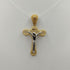 Crocifisso oro 18k Giallo e Bianco 2.70 gr | Gioiellitosti.it