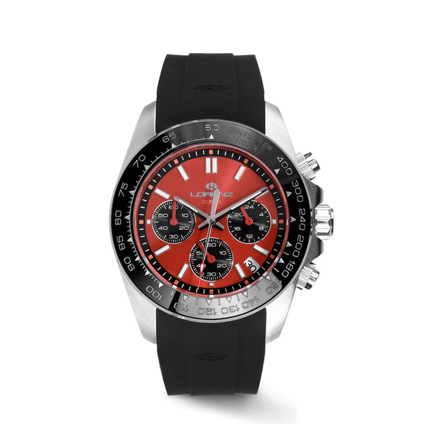 Cronografo Uomo Acciaio Nero Lorenz 030274RS | Gioielli Tosti