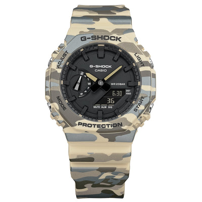 G-SHOCK GA 2100CM 5AER Camouflage Mimetico | Gioielli Tosti