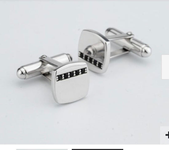 Gemelli Boccadamo MGM038N in Argento 925 zirconi neri | Gioielli Tosti — Product detail view