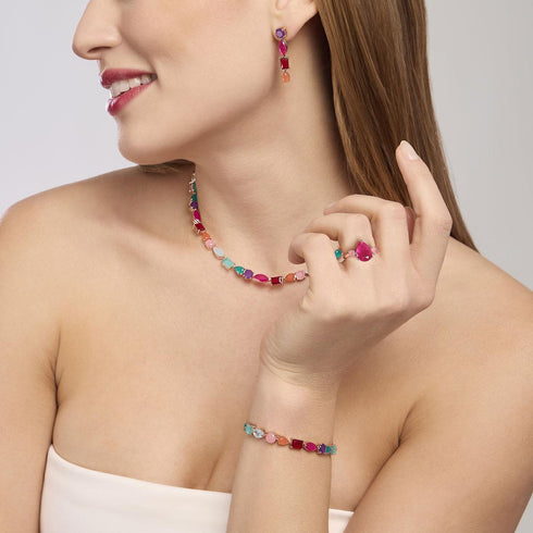 Girocollo Argento 925 e Cristallo di Rocca MABINA 553718 | Gioiellitosti.it