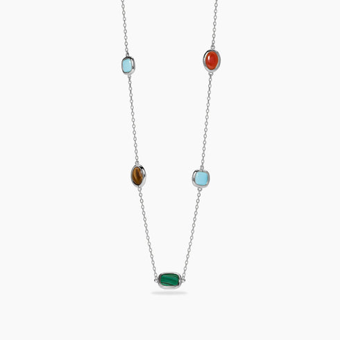 Girocollo Mabina 553909 Argento 925 Pietre Multicolor Donna | Gioielli Tosti