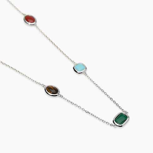 Girocollo Mabina 553909 Argento 925 Pietre Multicolor Donna | Gioielli Tosti