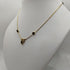 Girocollo oro 18k con pendente Zaffiro blu e Diamanti 43 cm 9 Gr | Gioiellitosti.it