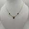 Girocollo oro 18k con pendente Zaffiro blu e Diamanti 43 cm 9 Gr | Gioiellitosti.it