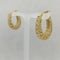 Orecchini a cerchio ovali traforati oro 18 kt 4,50 gr | Gioiellitosti.it