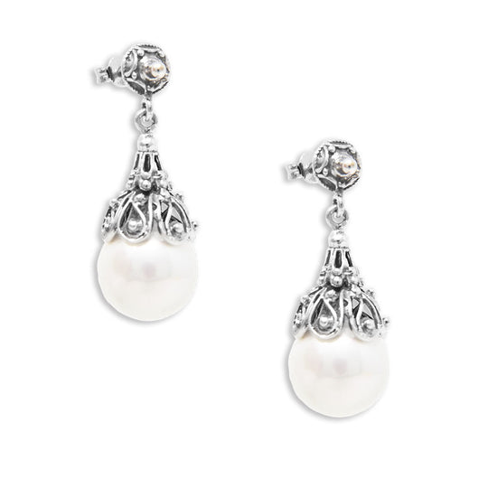 Orecchini Argento 925 Perla Saliscendi Michele Affidato OR-MB-000496 | Gioielli Tosti — Vista dettaglio prodotto originale