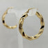 Orecchini cerchio oro 18 kt torchon Diam. 2.6cm 3.10gr | Gioiellitosti.it