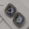 Orecchini Liu Jo LJ1280 quadrati con pietra blu | Gioiellitosti.it