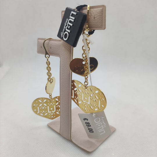 Orecchini Liu Jo LJ664 Pendenti Forma cuore colo oro | Gioiellitosti.it