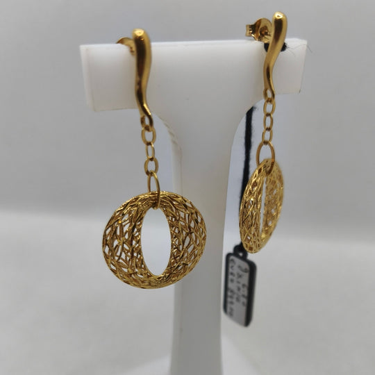 Orecchini pendenti in oro 18 kt traforati 6.70 gr | Gioiellitosti.it — Product detail view