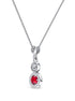 Collana Argento 925 Maschera Zircone Rosso Michele Affidato CL-PH-000011