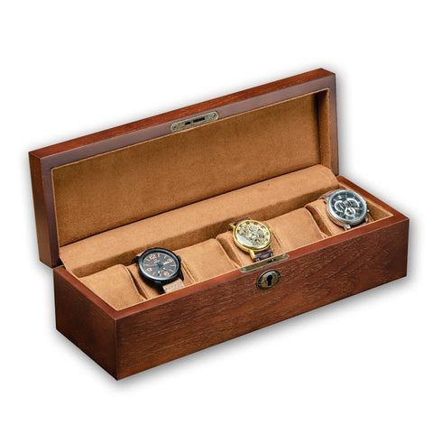 Scatola Porta Orologi uomo Legno Frassino 6 Posti | Gioiellitosti.it