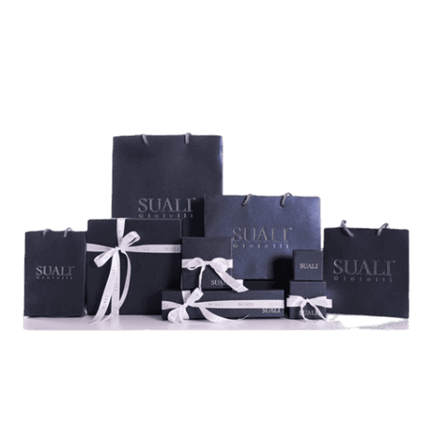 Original packaging and certificates for Bracciale Catena Maglia Lucida argento 925 SUALI' BM2465