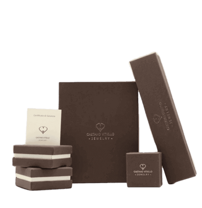 Packaging originale Anello da uomo argento 925 brunito Vitiello Jewelry